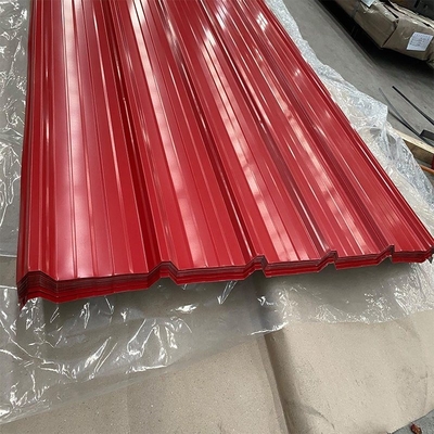 سقف فلزی موجدار گالوانیزه PPGI 0.02mm DX51D ASTM