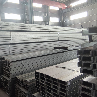 کانال فولادی گالوانیزه گرم ساختاری U Beam Steel Rod 16 Gauge