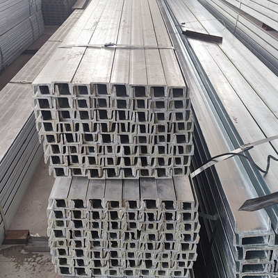 کانال فولادی گالوانیزه گرم ساختاری U Beam Steel Rod 16 Gauge
