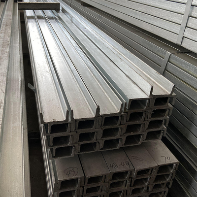 کانال فولادی گالوانیزه گرم ساختاری U Beam Steel Rod 16 Gauge