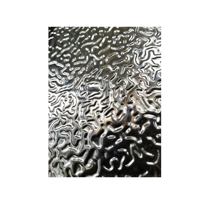 ورق فولادی راه راه آب 0.3mm 0.5mm 0.8mm 1.5mm 304 316 316L 321 SS Sheet