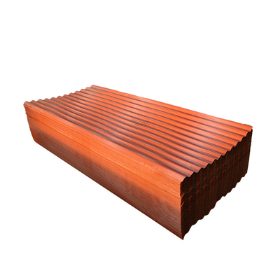 ورق های سقفی راه راه رنگ رال Ppgi 12m Gi Color Coated