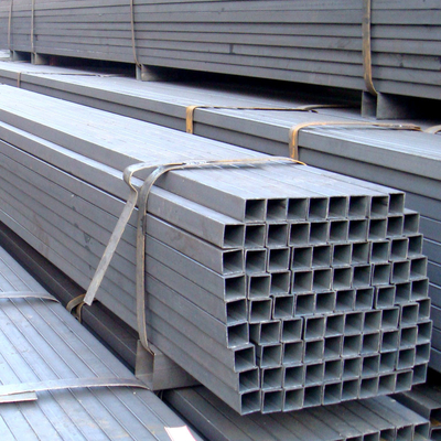 ASTM OD 600mm جعبه فولاد سیاه بخش 5.8m لوله مربع گالوانیزه
