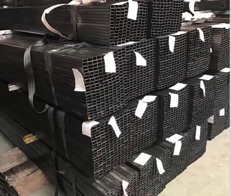 لوله مربع فولادی سیاه ISO 14 میلی متری JIS SS400 لوله مربع گالوانیزه