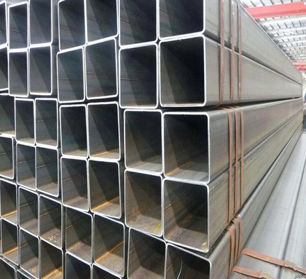 لوله مربع فولادی سیاه ISO 14 میلی متری JIS SS400 لوله مربع گالوانیزه