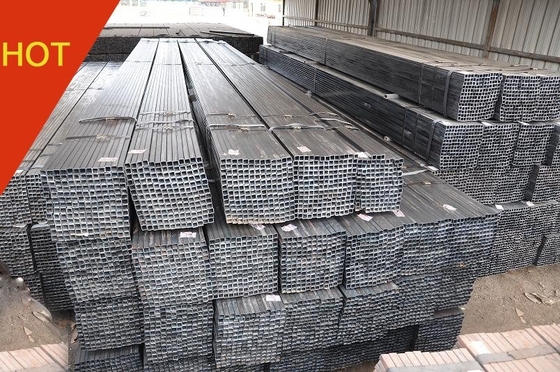 SPHC لوله مربع گالوانیزه گرم S235JR Gi بخش توخالی