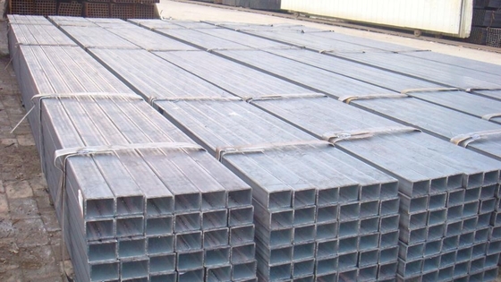 SPHC لوله مربع گالوانیزه گرم S235JR Gi بخش توخالی