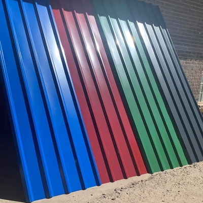 سقف فلزی موجدار گالوانیزه PPGI 0.02mm DX51D ASTM