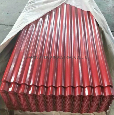 ورق های موجدار رنگی 0.28 میلی متری فلز آلومینیومی 30 اینچی پیش رنگ شده