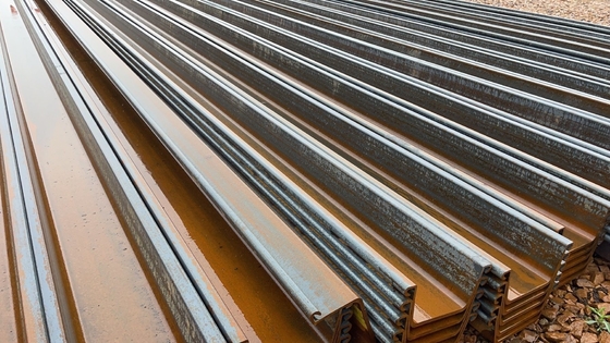 ورق فولادی Pile Z نوع U، استاندارد اروپایی En10249 S355jr S355j0