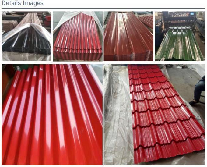 Prepainted Gi / PPGI / PPGL Color Coated Galvanized Steel ورق سقف